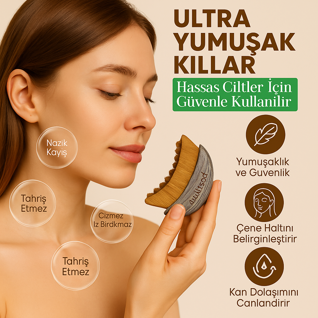 AuraWood Yüz Fırçası