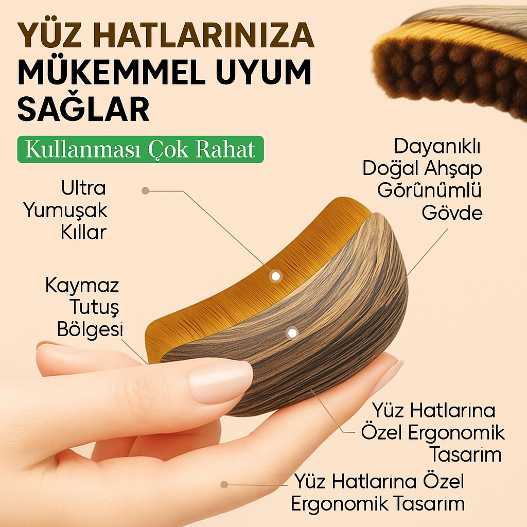 AuraWood Yüz Fırçası